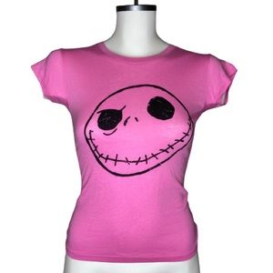 NWT Vintage Hot Topic Nightmare Before Christmas Jack Skellington Baby Tee Small
